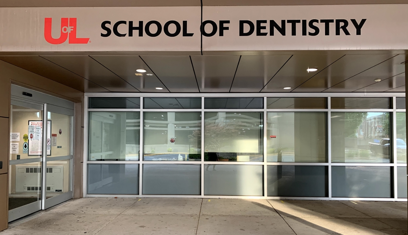 Outside view of dental school building