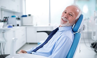 Man with dental implants in Greensboro