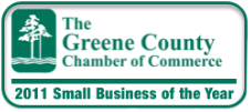 The Green County Chamber of Commerce Small Business of the Year award