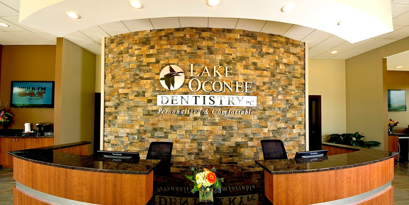 Dental office reception desk